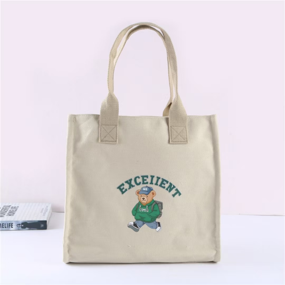 600D thickened canvas bag, large-capacity casual single-shoulder backpack pic 5