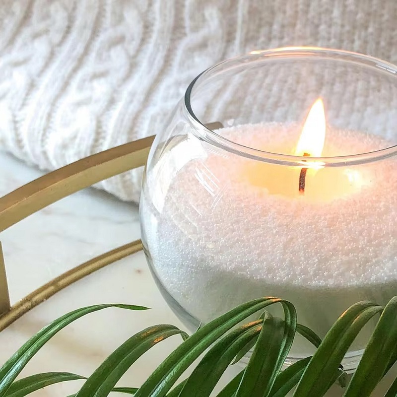 Plant ice flower wax and sand wax are used to pour candles, make pearlescent small ice flower wax wedding candles, Valentine's Day wedding candles, Mother's Day wedding gifts, Thanksgiving Day souvenirs, Pumpkin Festival, make pearlescent small ice flower wax wedding candles for ornaments Specification image