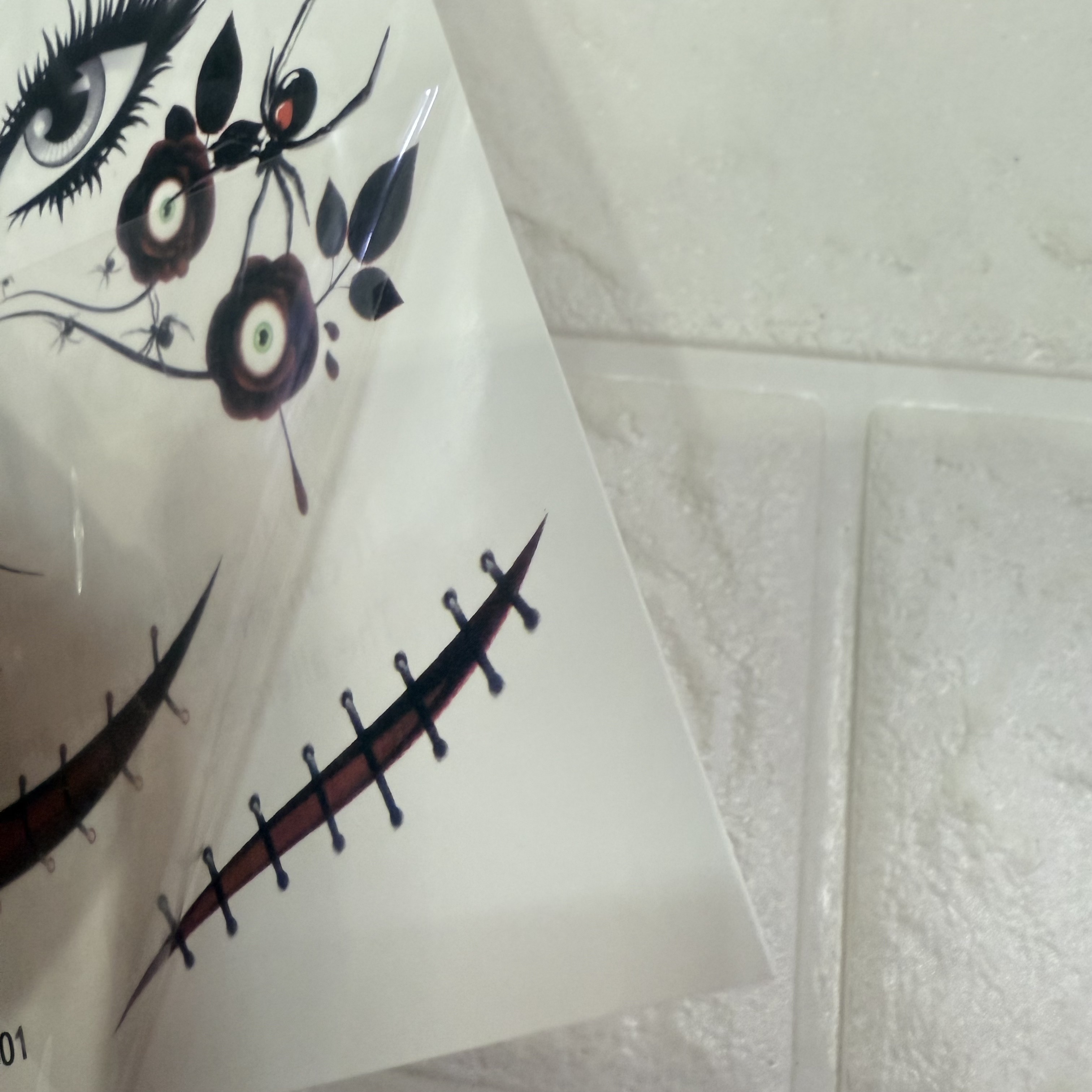 Halloween tattoo stickers, scary abrasions, waterproof tattoo stickers, scars, fake scars, male and female simulated injury tattoo stickers pic 15