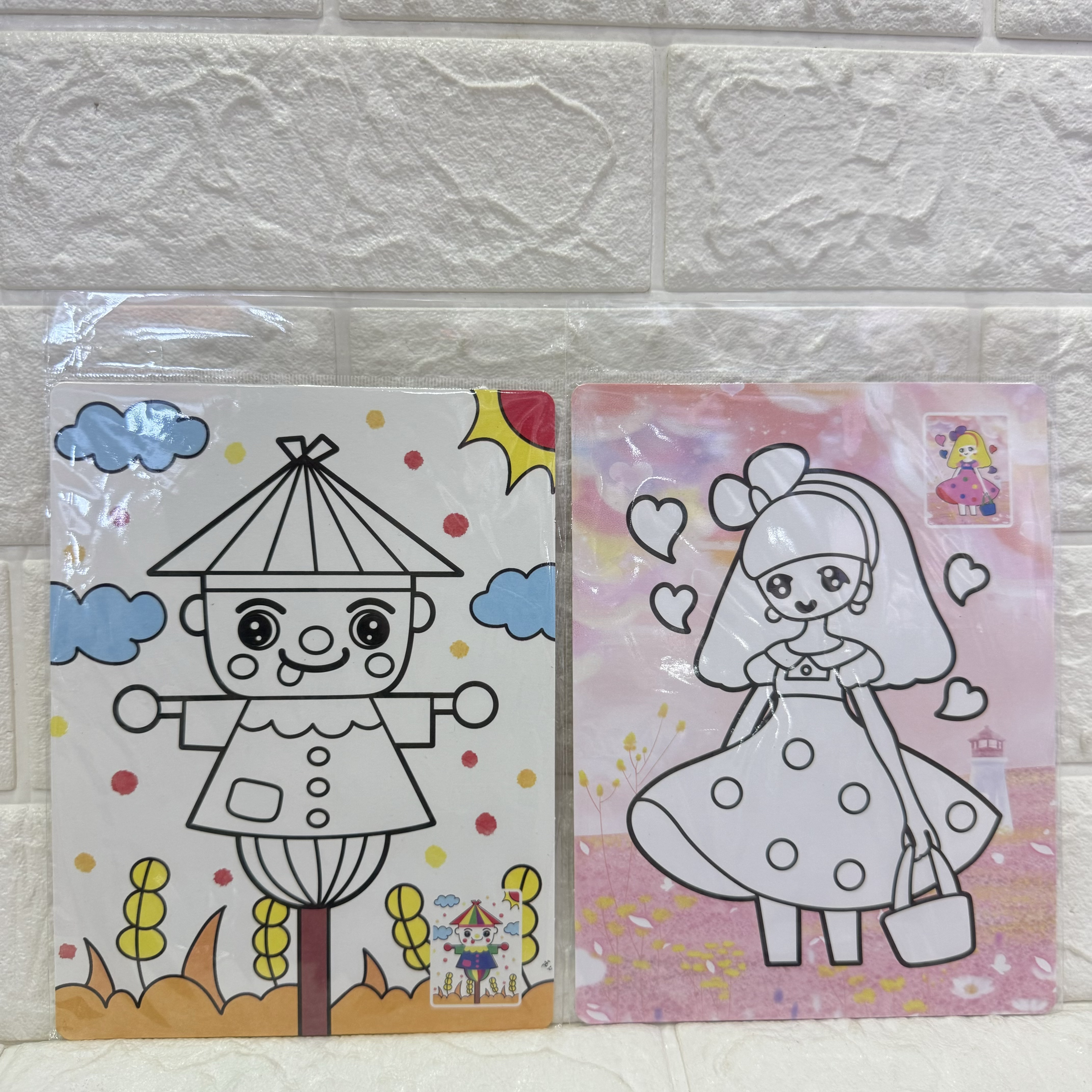 Large color children's sand painting diy set, hand-filled and doodled children's sand painting, large children's sand painting Item Picture