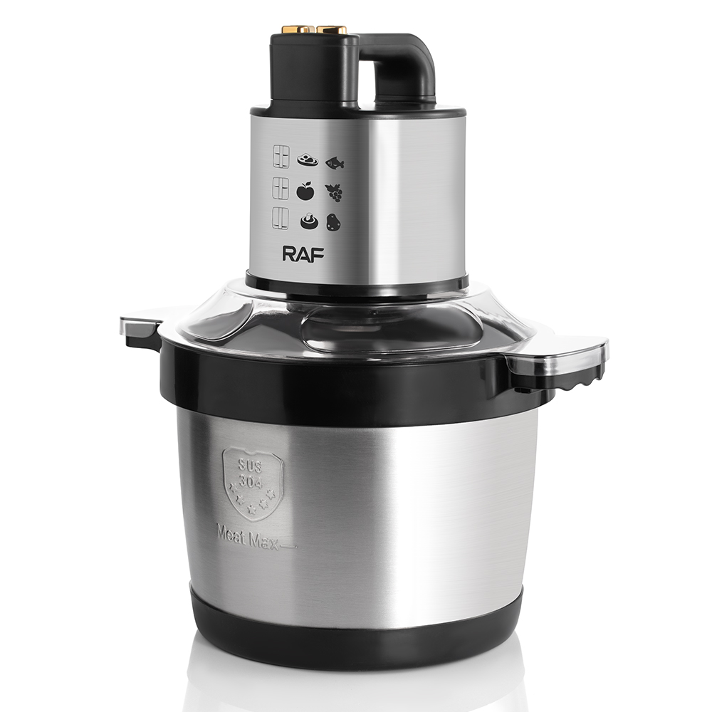RAF European-standard multi-functional electric meat grinder, 6L large-capacity mincing machine, garlic mincing machine, meat mincing machine, cross-border household model Specification drawing