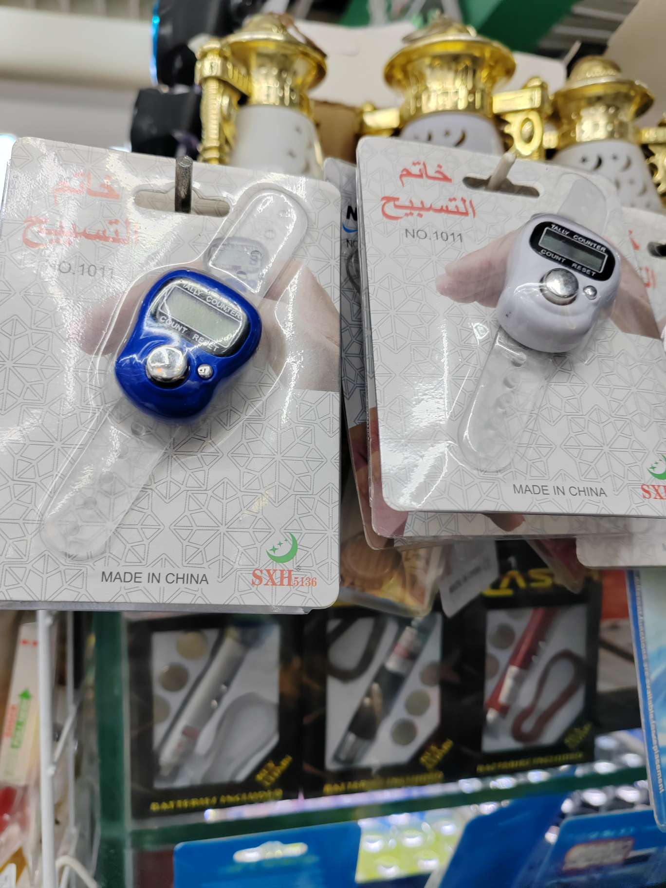 批发一心计数器升级充电手指戒指夜光电子数显手按点数记数器代发产品图