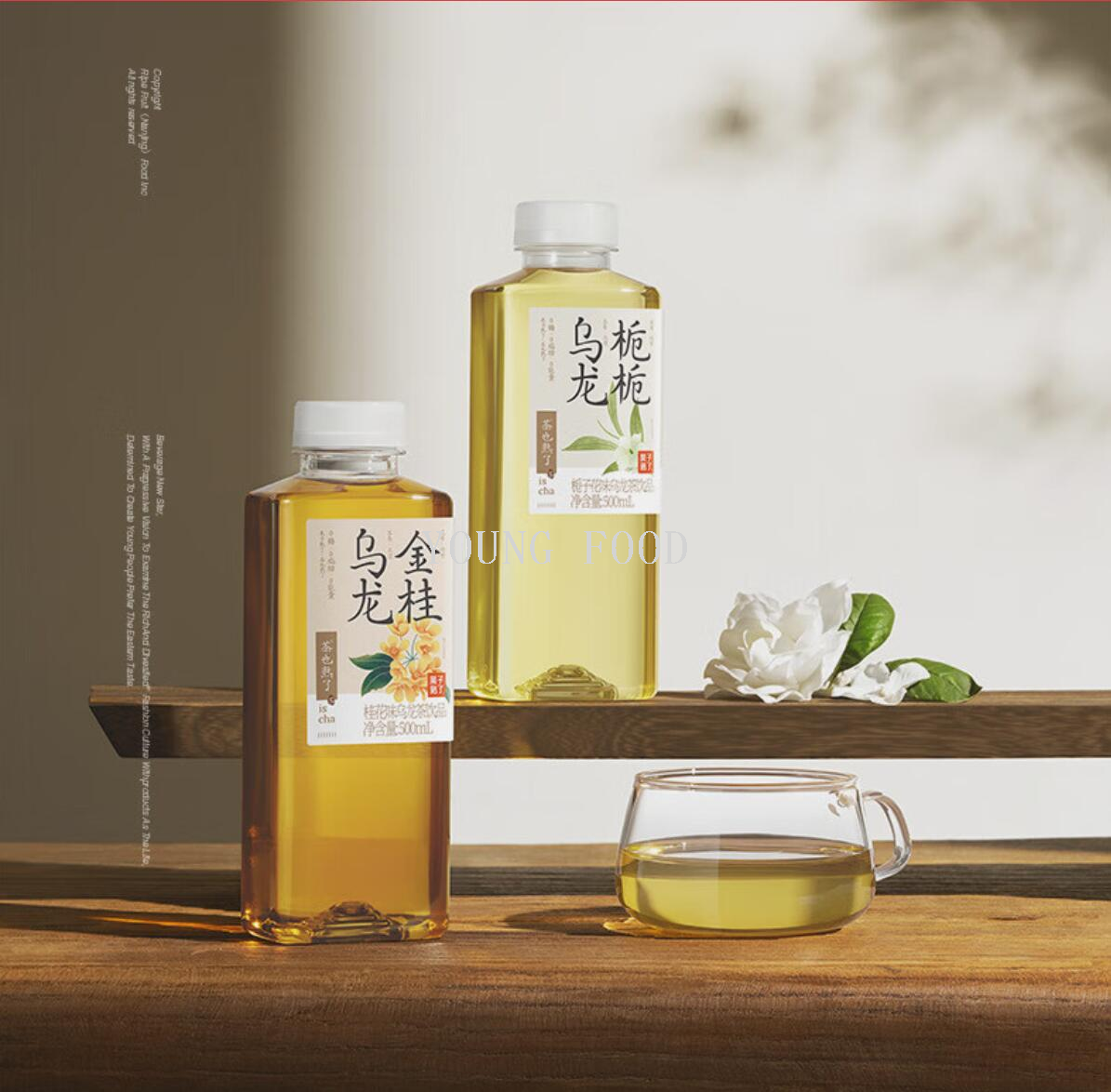 包邮！哈罗每天休闲零食手办饮料 果子熟了栀栀乌龙茶饮品500ml详情7