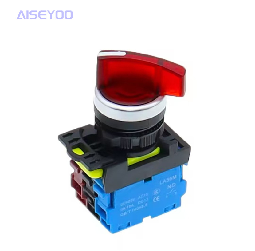 Rotary switch LA36M modular button point operation LA38 self-resetting self-locking position normally open and normally closed 22mm pic 7
