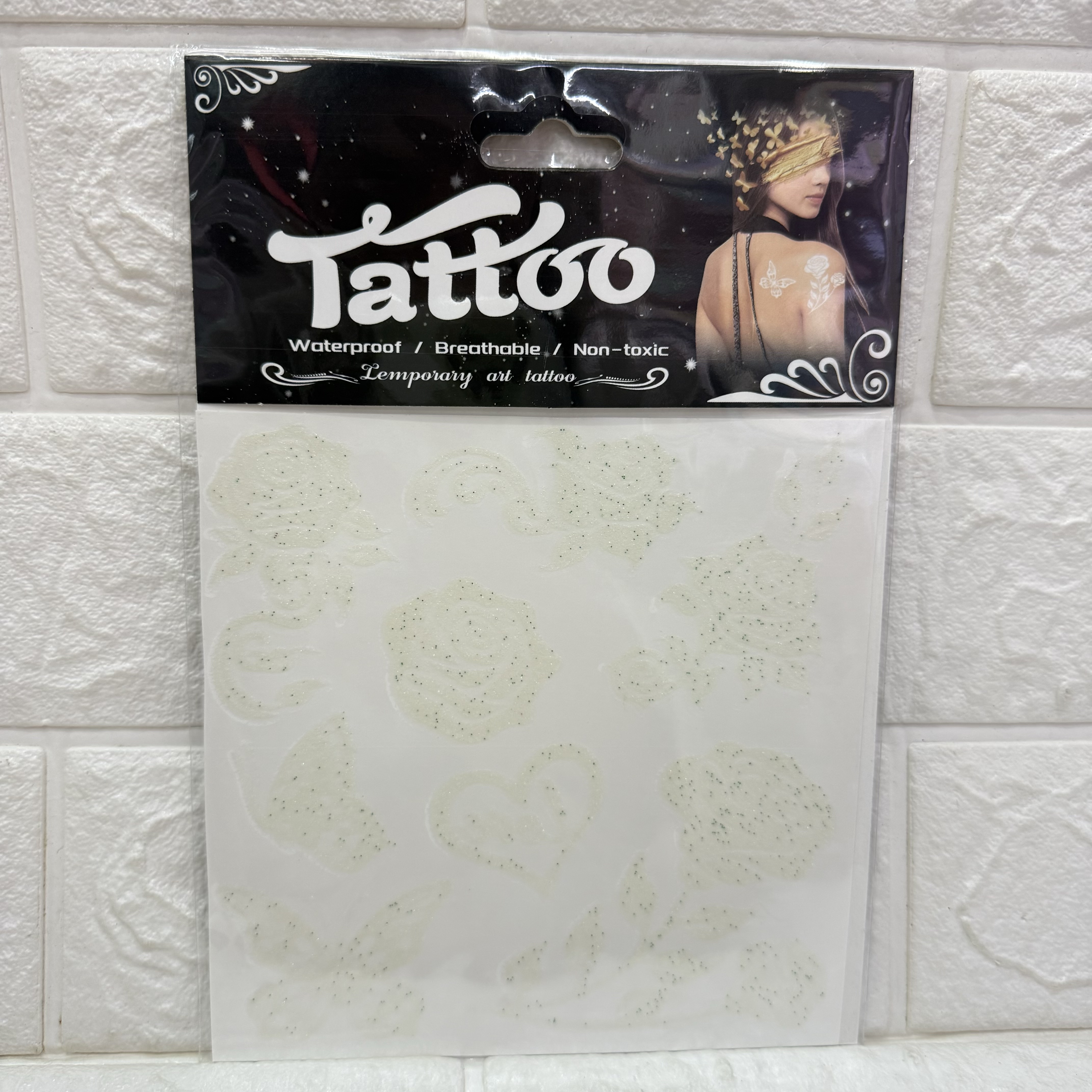 Luminous tattoo stickers, luminous gold powder stickers, cartoon fun stickers, tattoo stickers pic 9