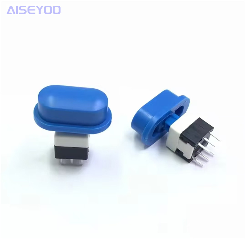 自锁按键帽蓝色尺寸18*10*7按键帽适配5.8/7/8/8.5自锁开关 塑料A05轻触按钮帽开关详情6