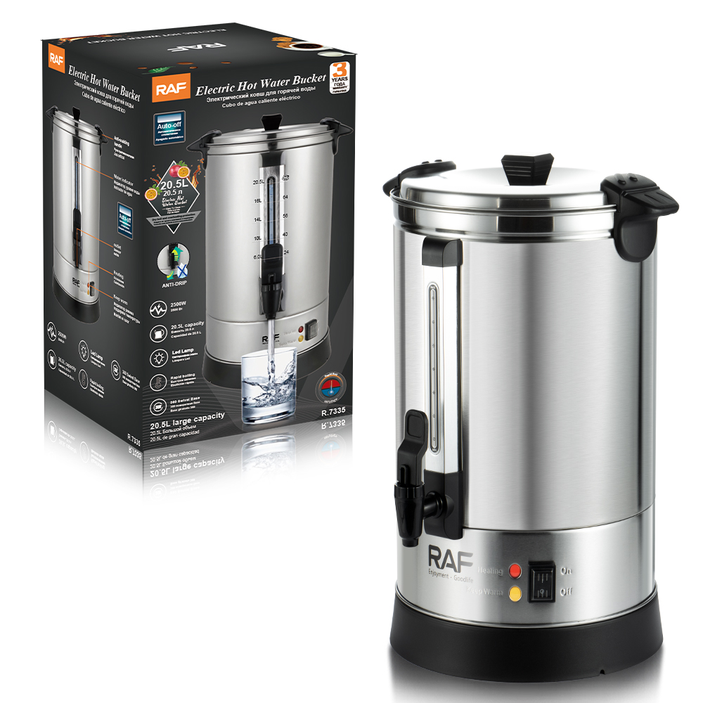 RAF European standard boiling water machine 20.5L large-capacity electric boiling water bucket, commercial tea water bucket, insulated bucket, soup bucket and boiling water bucket details Picture