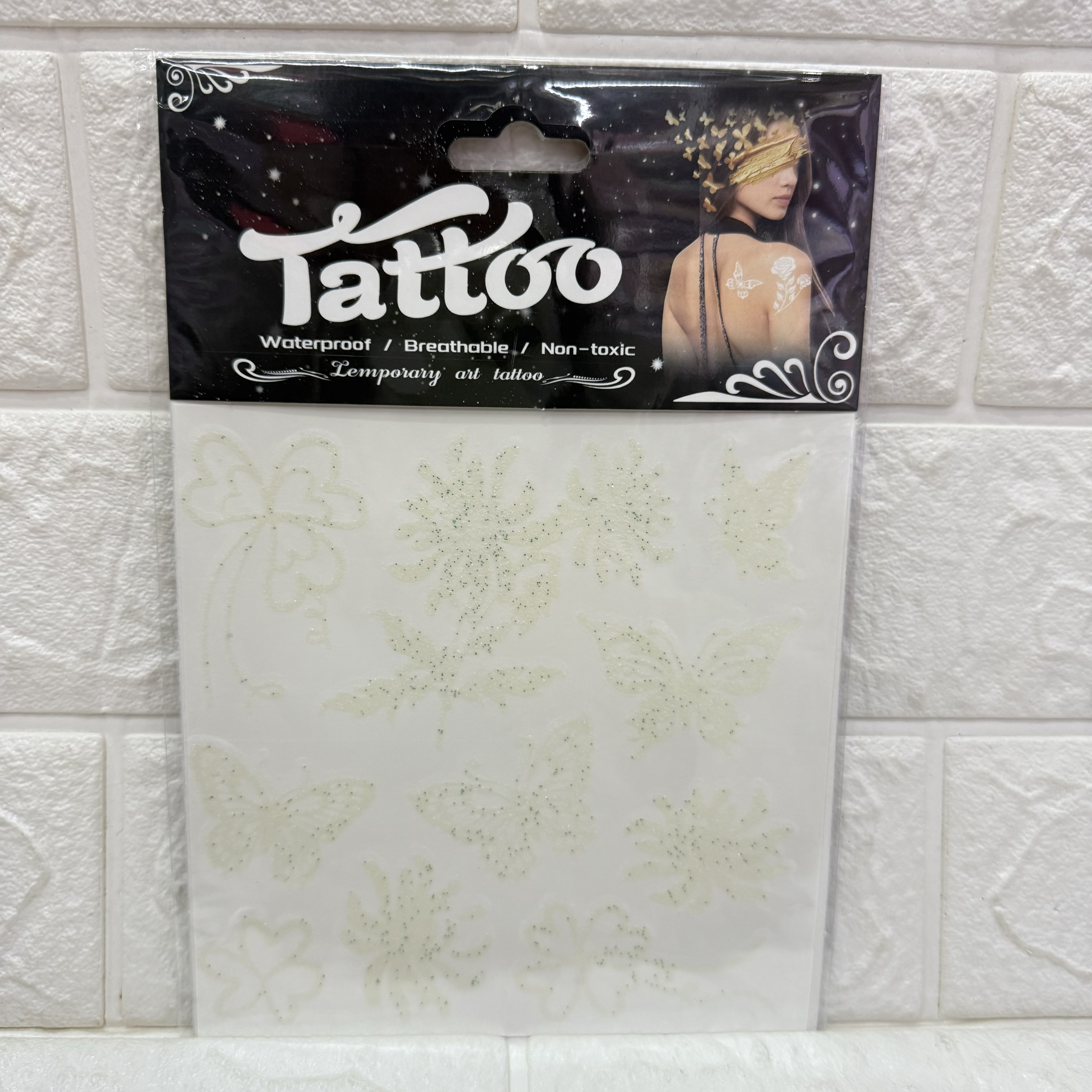 Luminous tattoo stickers, luminous gold powder stickers, cartoon fun stickers, tattoo stickers pic 8