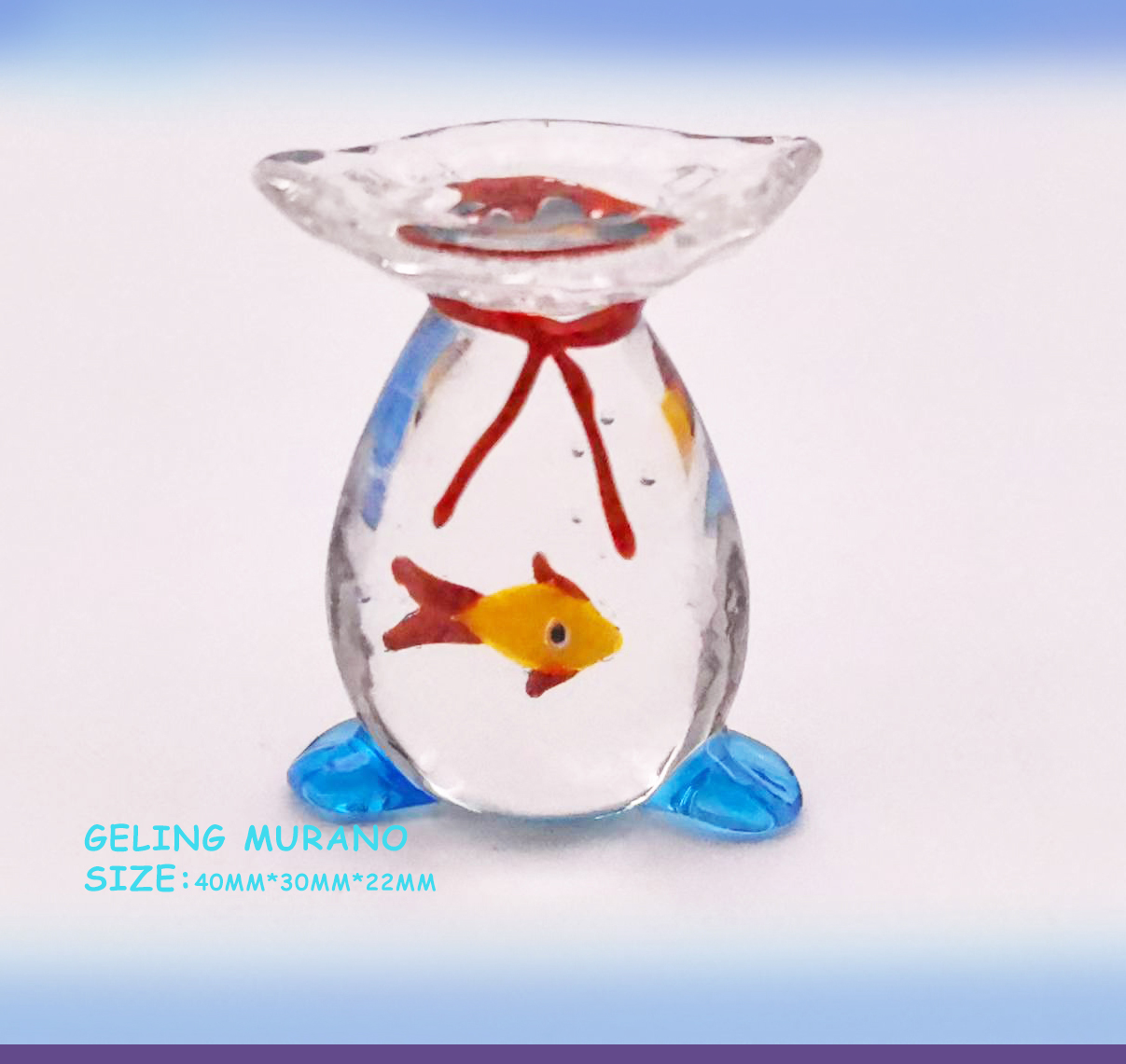 新款鲸鱼造型桌面摆件迷你琉璃福袋鱼缸装饰手工DIY工艺品饰品艺术品详情2