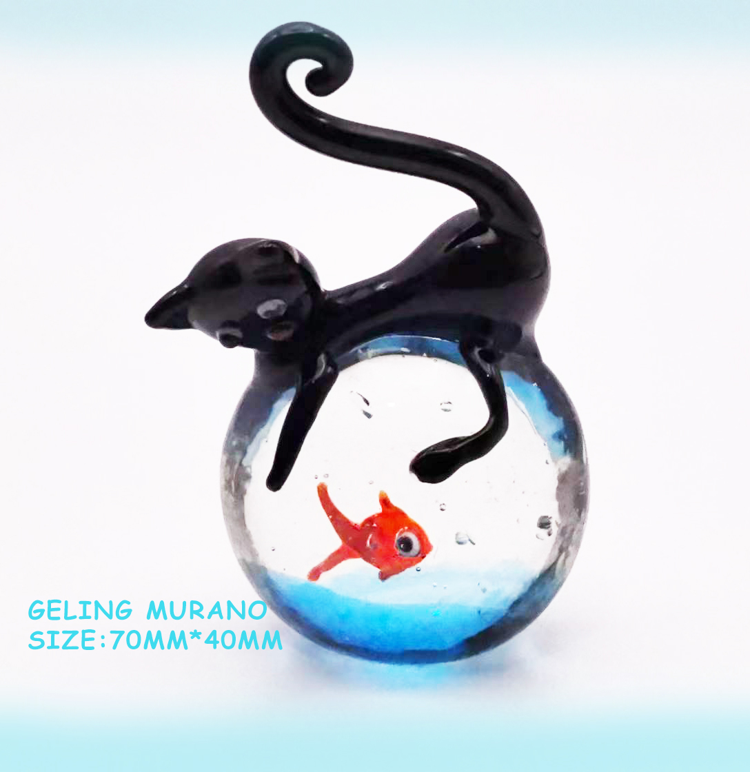 新款鲸鱼造型桌面摆件迷你琉璃福袋鱼缸装饰手工DIY工艺品饰品艺术品详情3