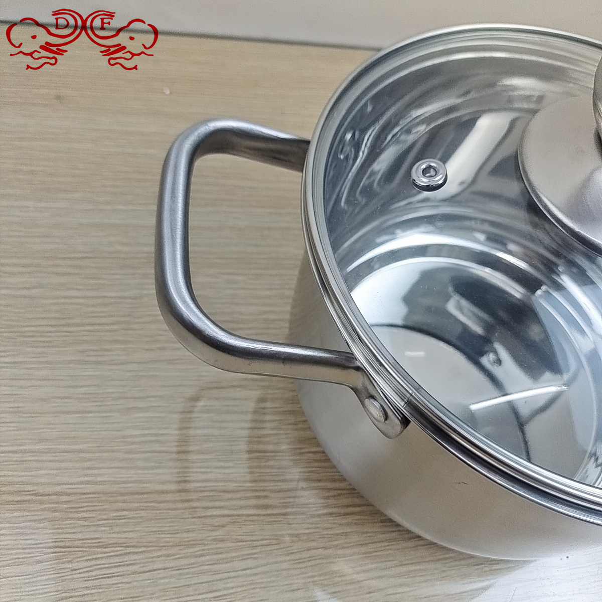 DF99090 cross-border pipe handle export pot, soup pot and milk pot composite steel DF TRADINGHOUSE Specification image
