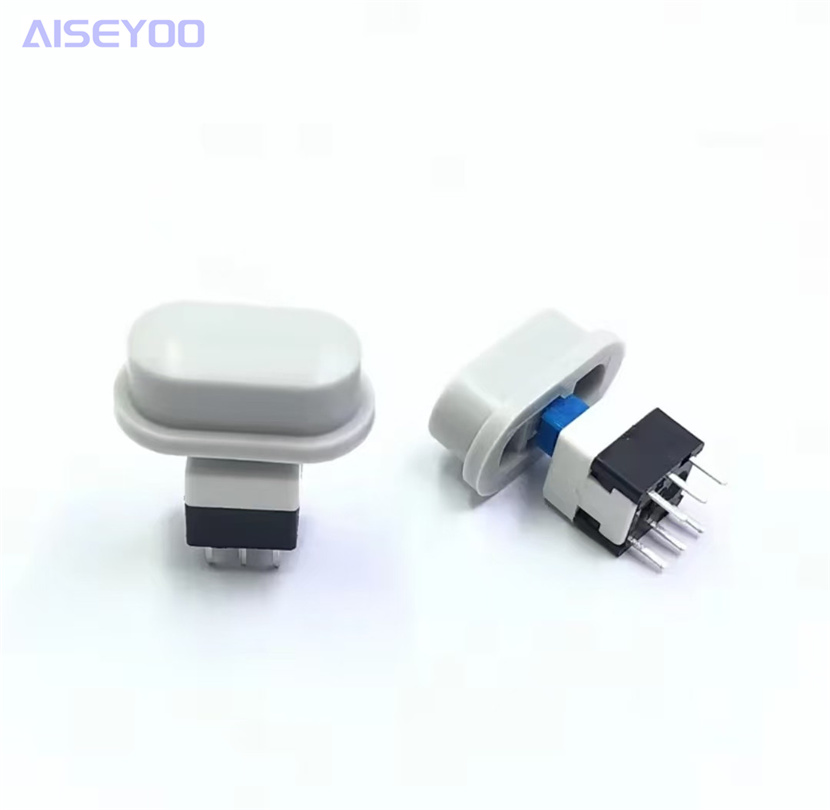 自锁按键帽蓝色尺寸18*10*7按键帽适配5.8/7/8/8.5自锁开关 塑料A05轻触按钮帽开关详情7