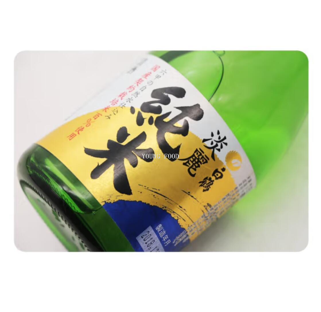 包邮！BAIOCCHI进口休闲零食米酒洋酒 日本白鹤淡丽纯米清酒300ml详情4