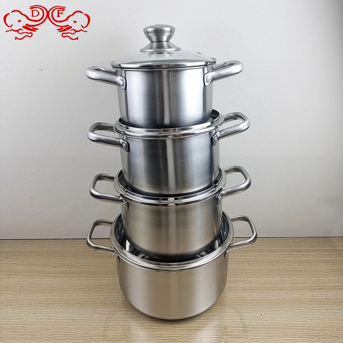 DF99090 cross-border pipe handle export pot, soup pot and milk pot composite steel DF TRADINGHOUSE