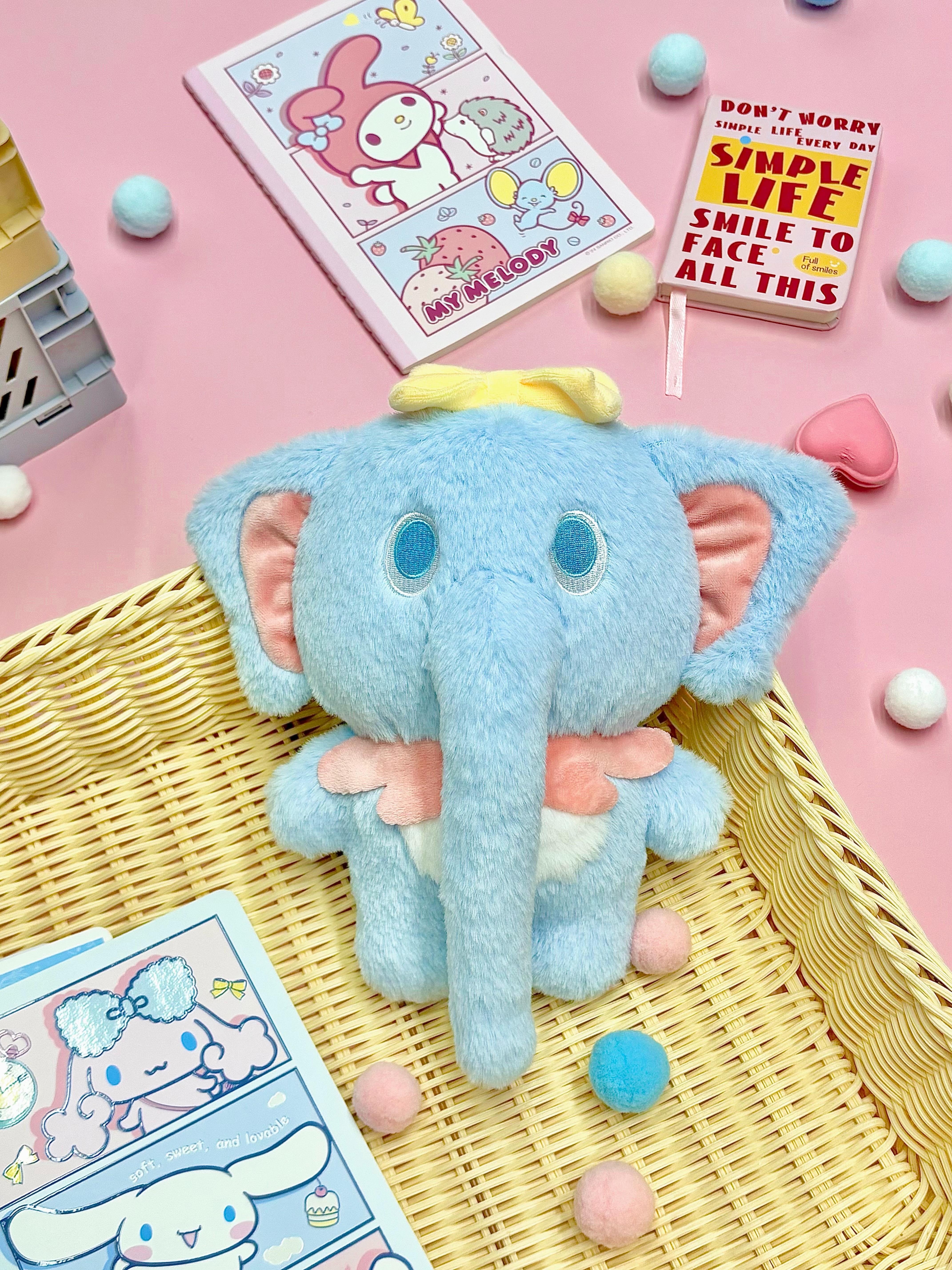 Little elephant plush toys, soothing dolls, soft plush toys, cute and adorable, safe and non-toxic, suitable toy gifts for children Specification image