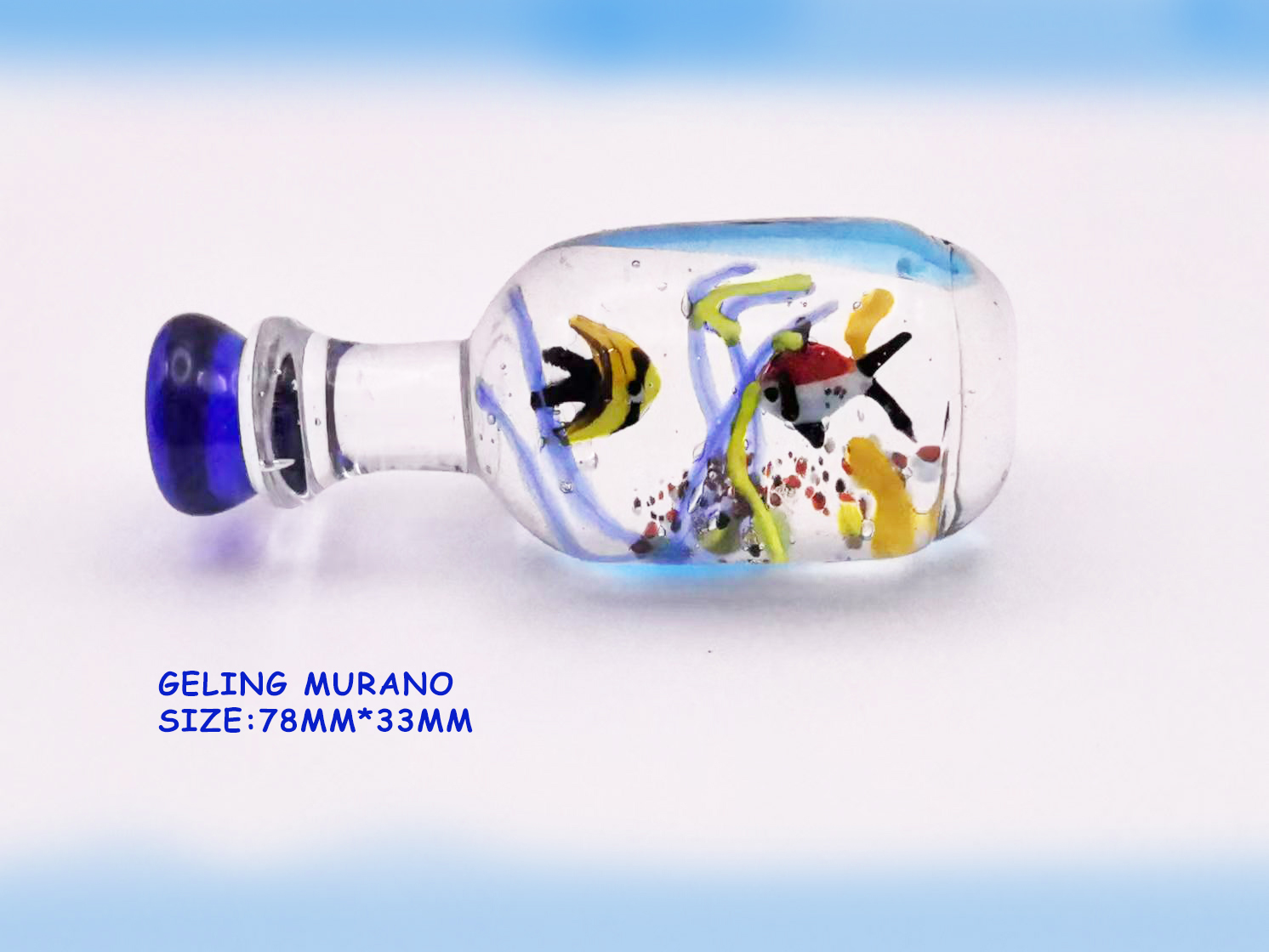 新款鲸鱼造型桌面摆件迷你琉璃福袋鱼缸装饰手工DIY工艺品饰品艺术品详情4