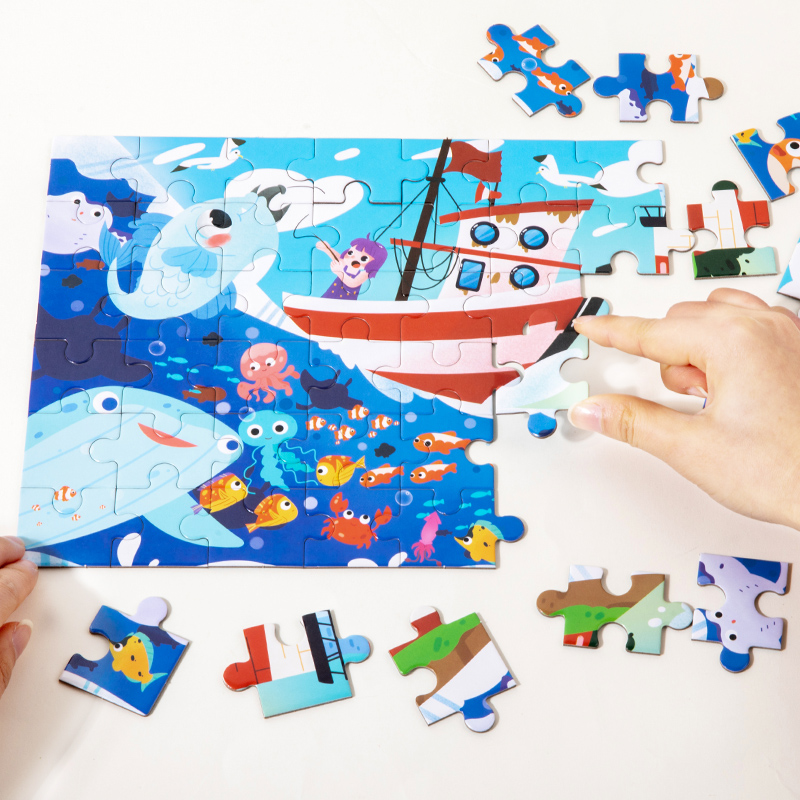 New children's advanced puzzle 3-6 years old kindergarten boys and girls gift prize Enlightenment early education educational toys export CPC CE Certificate Digital animal 7 optional Item Picture