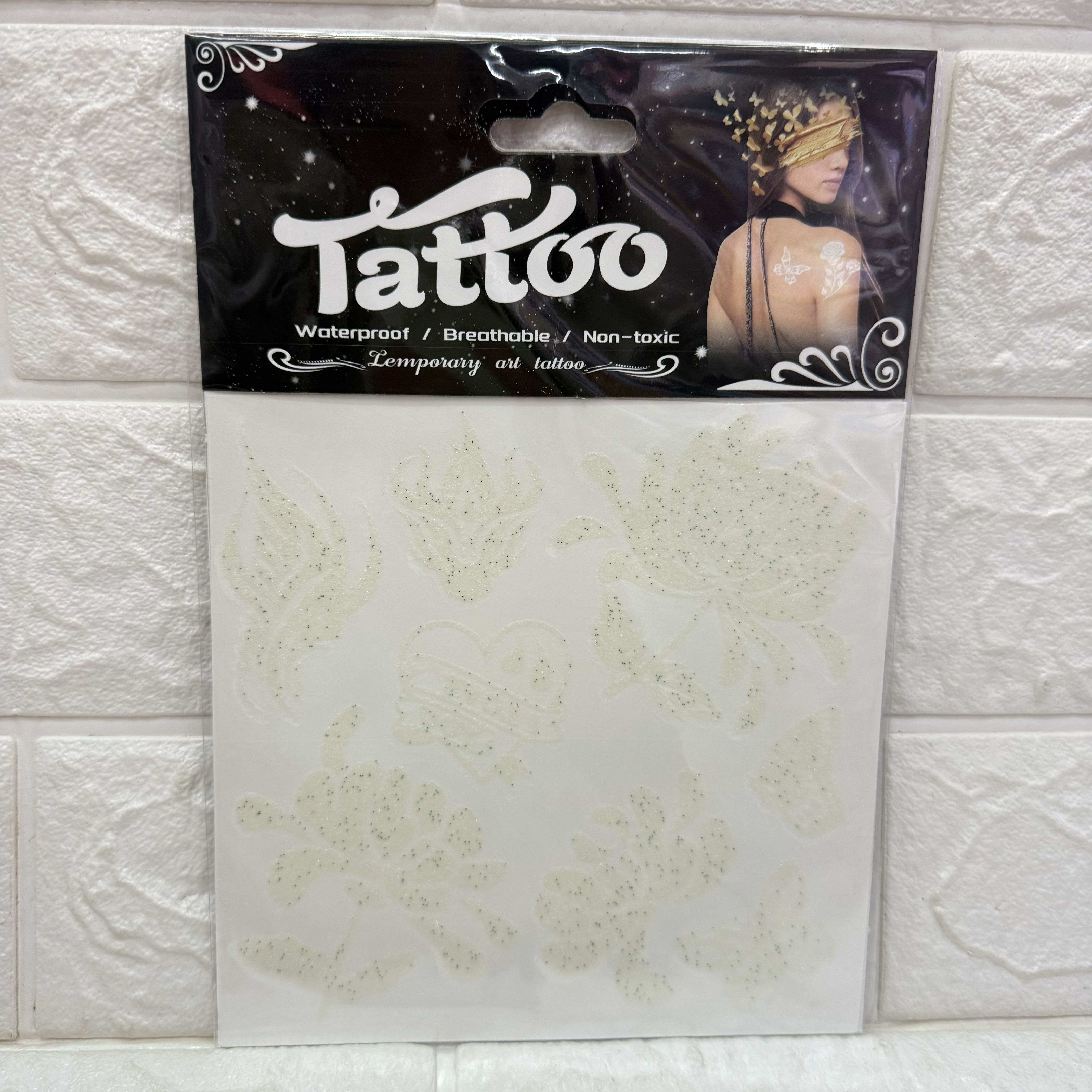 Luminous tattoo stickers, luminous gold powder stickers, cartoon fun stickers, tattoo stickers pic 7