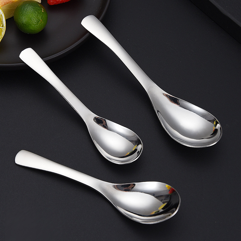 304 stainless steel spoon deepens and thickens palace spoon Soup spoon spoon stirring household rice spoon Adult children 1655 full figure