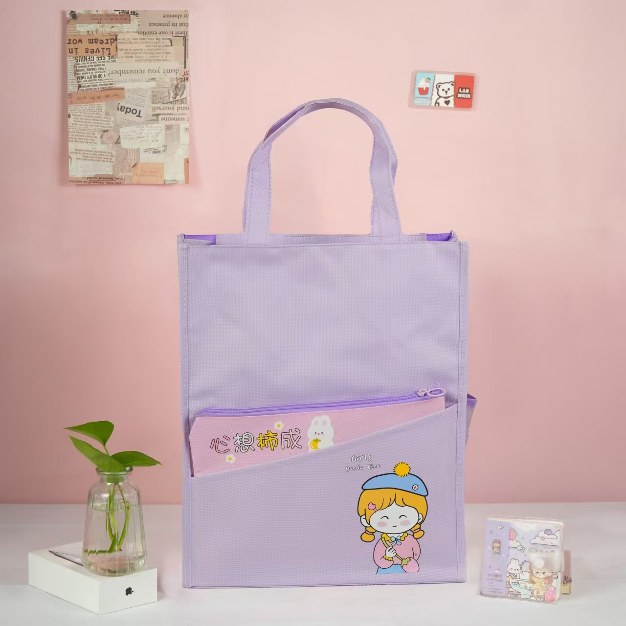 Thickened Oxford tote bag Student tuition bag your girl tuition bag Application Scenario