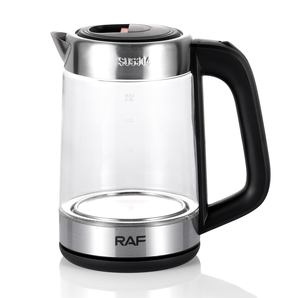 RAF European regulation glass 2.0L electric kettle Household electric kettle automatic power off kettle health pot overheat protection Item Picture