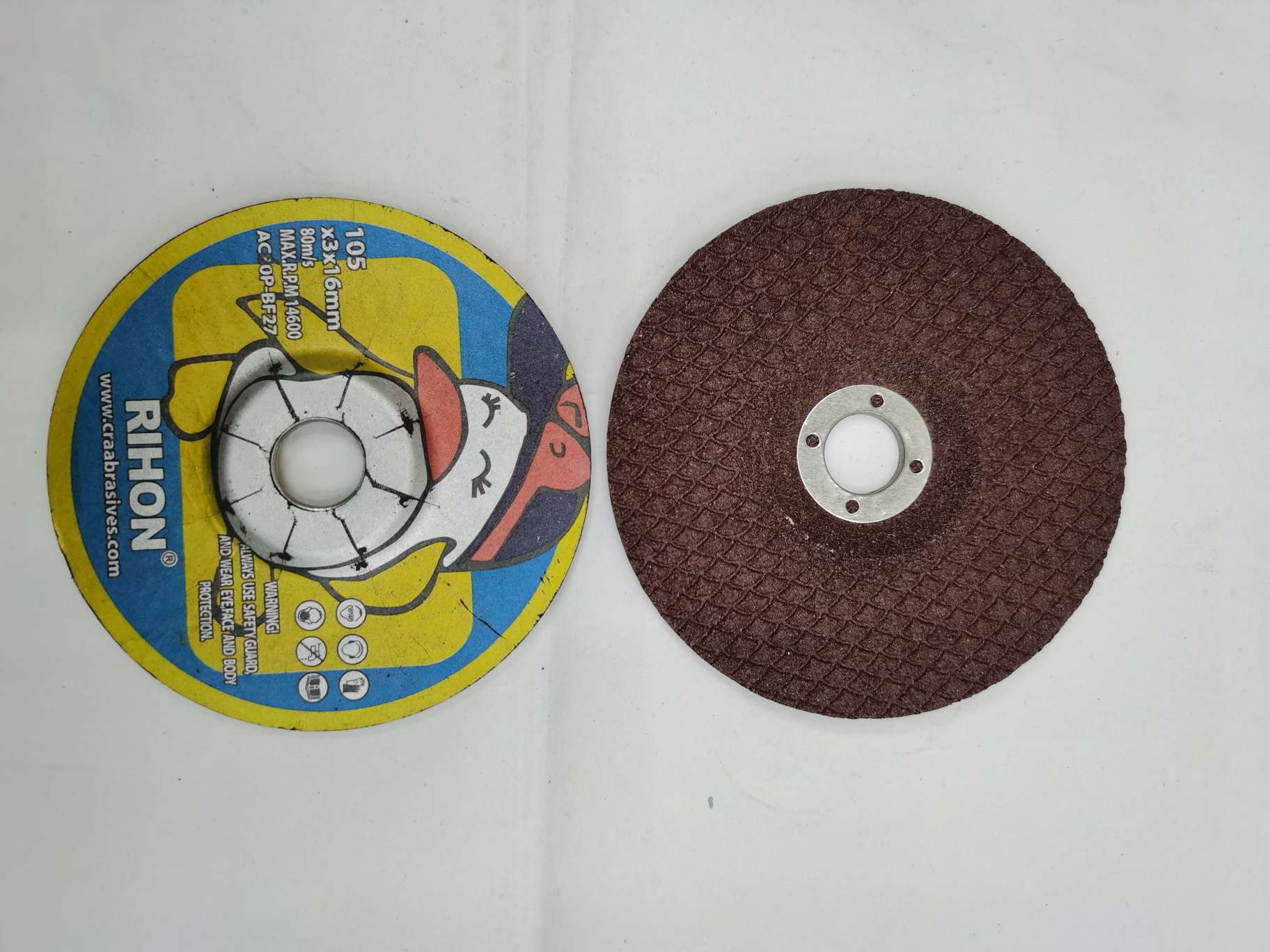 Industrial 100-type Angle grinding machine, high-quality cutting disc, metal stainless steel special reinforced double-mesh 107 grinding wheel hand grinding wheel detail image 6