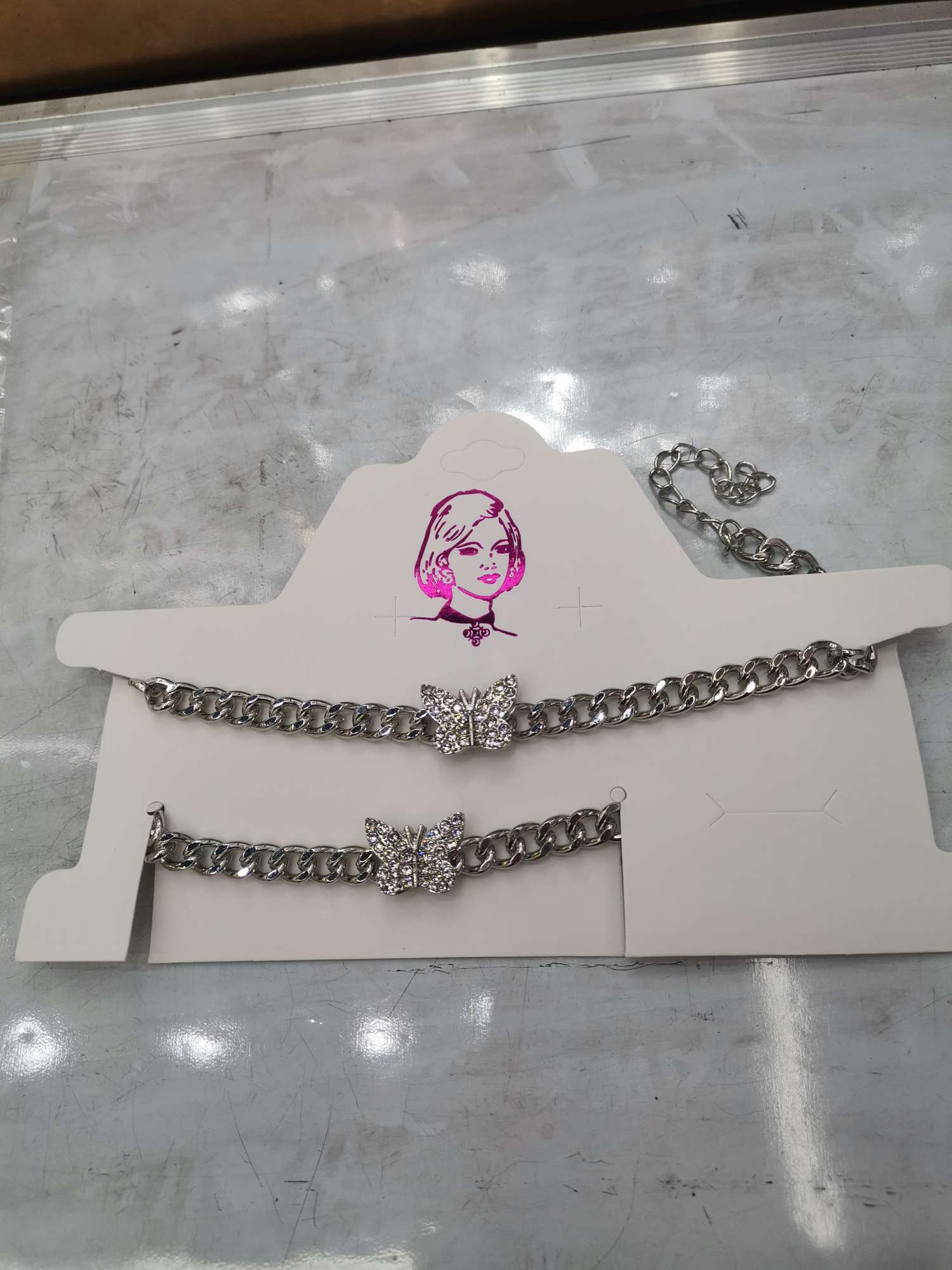 气质女士珍珠项链 高档饰品拼接设计 合金项链女款 简约时尚项饰精致耐用合金项链