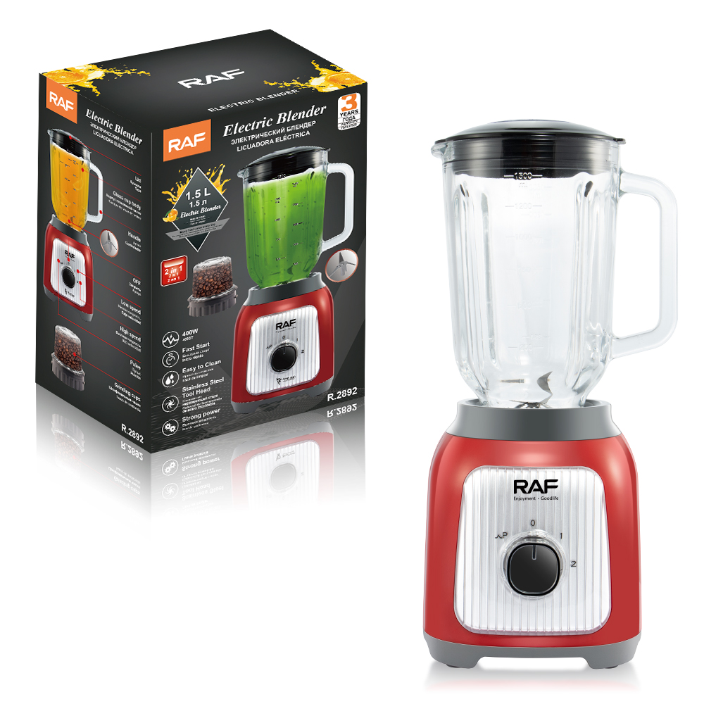 RAF European regulation glass two-in-one cooking machine 1.5L wall breaking machine fruit and vegetable juicer Household juice machine blender details Picture