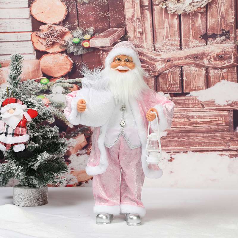 Electric Christmas gifts, Christmas ornaments, Christmas decorations, standing Santa Claus detail image 2