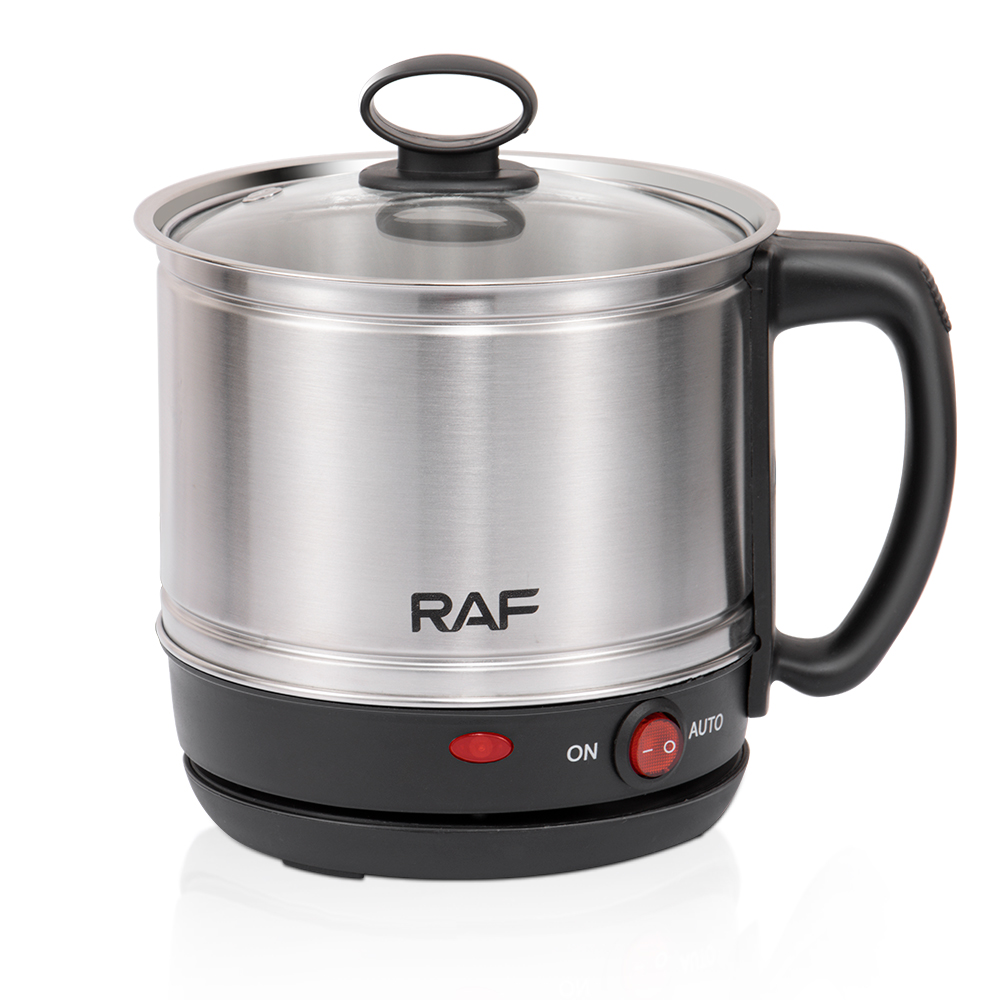 RAF European standard stainless steel portable kettle single electric cooking cup integrated instant noodle pot household electric cooking pot Specification drawing