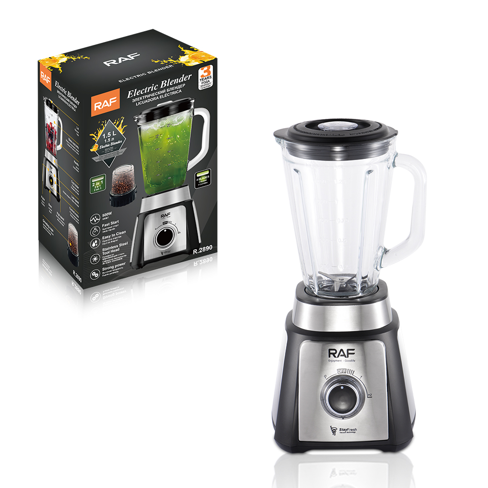 RAF European regulation glass two-in-one cooking machine 1.5L wall breaking machine fruit and vegetable juice machine blender Juicer household details Picture