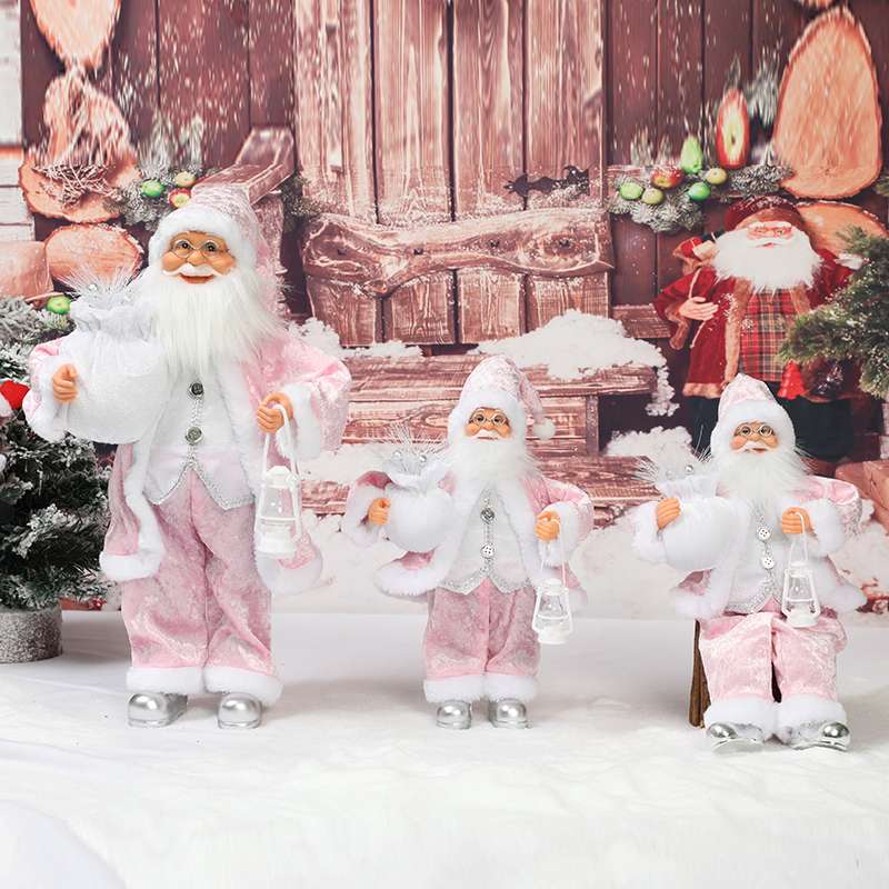 Electric Christmas gifts, Christmas ornaments, Christmas decorations, standing Santa Claus detail image 1