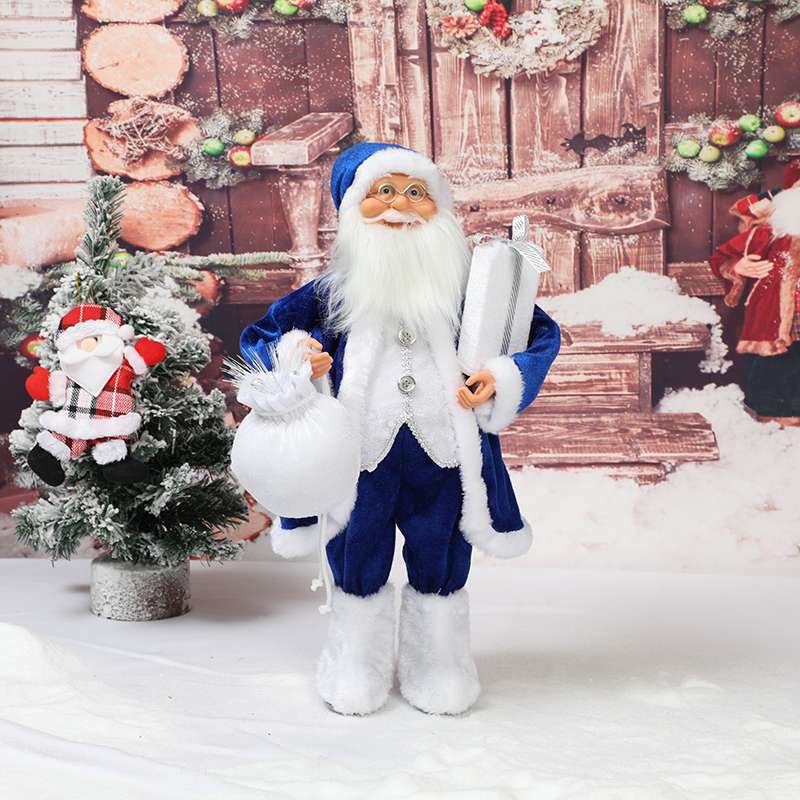 Christmas decorations, static standing series, Santa Claus Christmas figurines, electric Christmas gifts details Picture