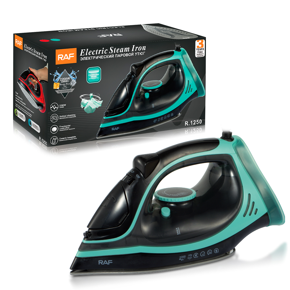 RAF European standard cross-border steam iron Portable ironing machine multi-speed adjustable pressure type high-power electric iron pic 4