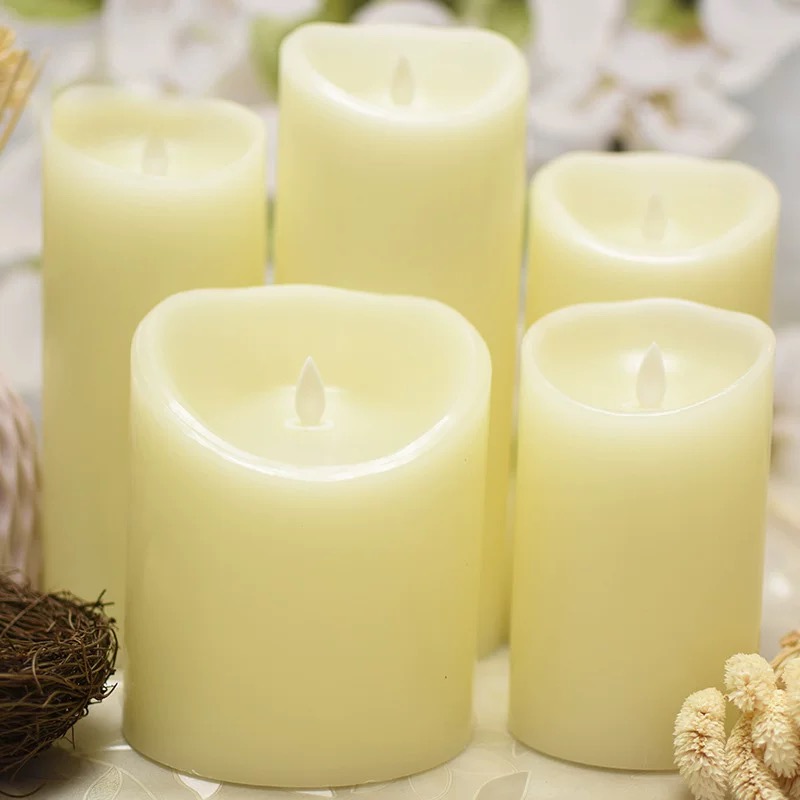 石蜡外壳LED电子蜡烛蜡烛灯火苗摇摆仿真蜡烛婚庆酒吧浪漫装饰品样板房装饰品蜡烛安全可靠详情8