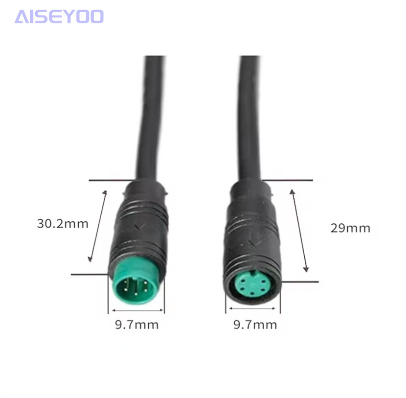 M6 M8 waterproof connector Aviation plug 2 3 4 5 6-core sensor male and female connector with wire Aviation plug male and female mating waterproof connector connection wire Application Scenario
