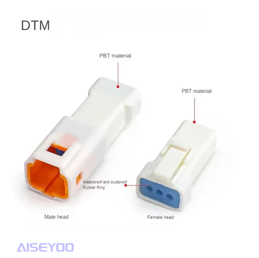 2.0MM pitch 2-8P LED air connection connector, rubber shell terminal, domestic automotive connector, automotive waterproof connector Specification image