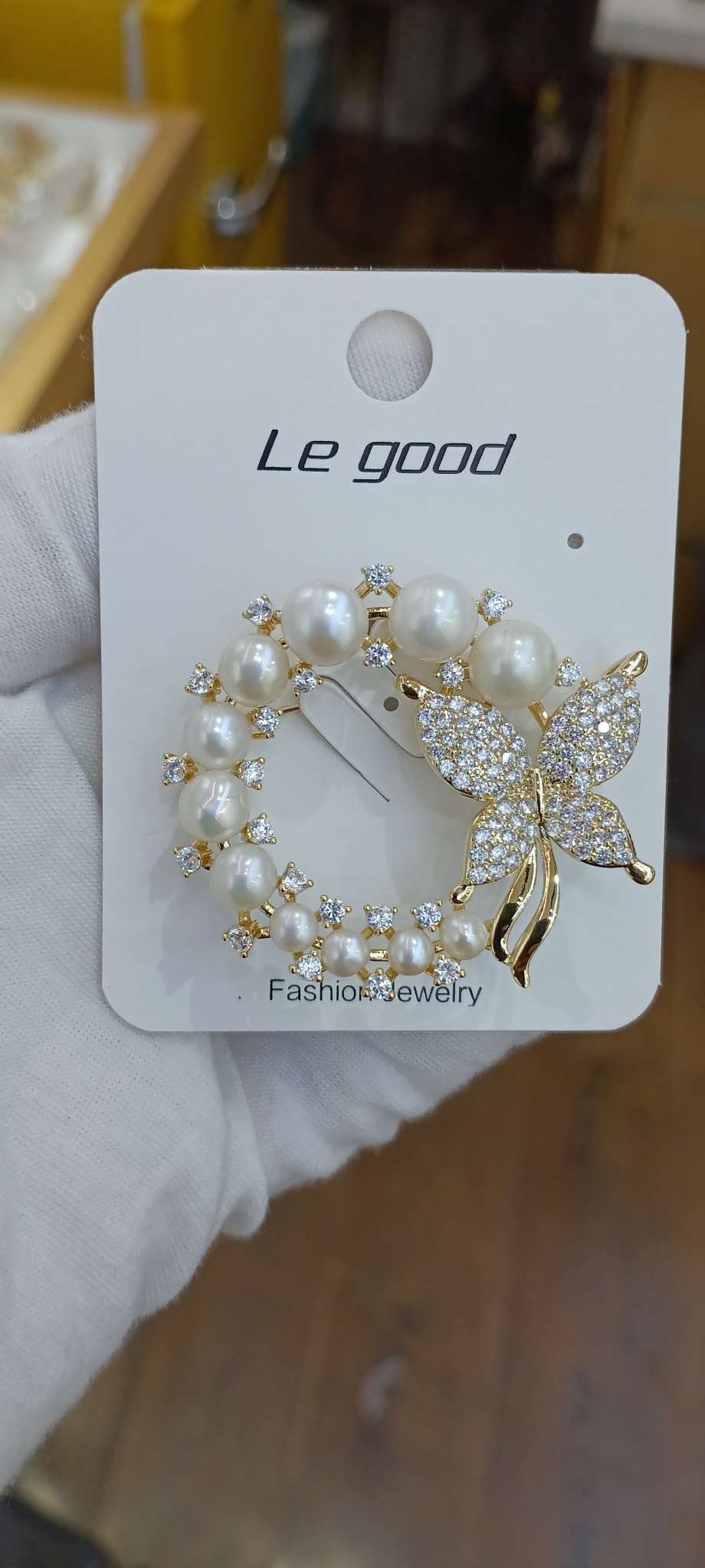 دبوس لؤلؤة المياه العذبة الفاخرة details Picture