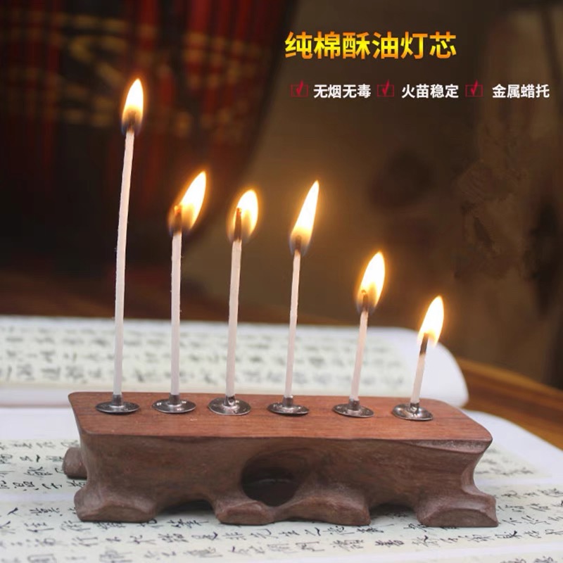 Candle butter cotton wick, with a length of 20 to 48 strands, can be customized for DIY use. It is a universal smokeless cotton wick for container-shaped products pic 9