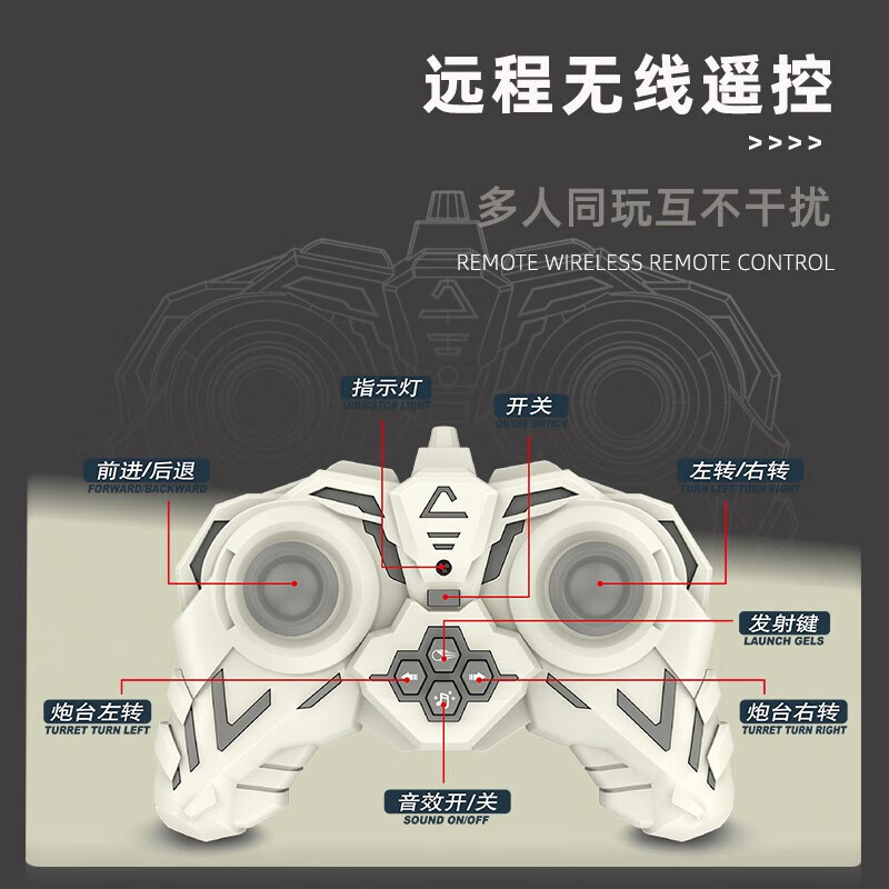 儿童玩具/玩具车坦克/玩具车仿真车/大号遥控车/口哨儿童卡通细节图