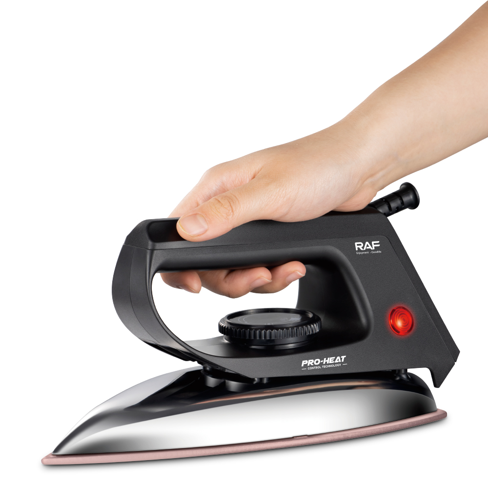 RAF European regulation cross border household dry ironing iron no water no steam hot stamping hot stamping drill paste wood leather iron R.1104 Item Picture
