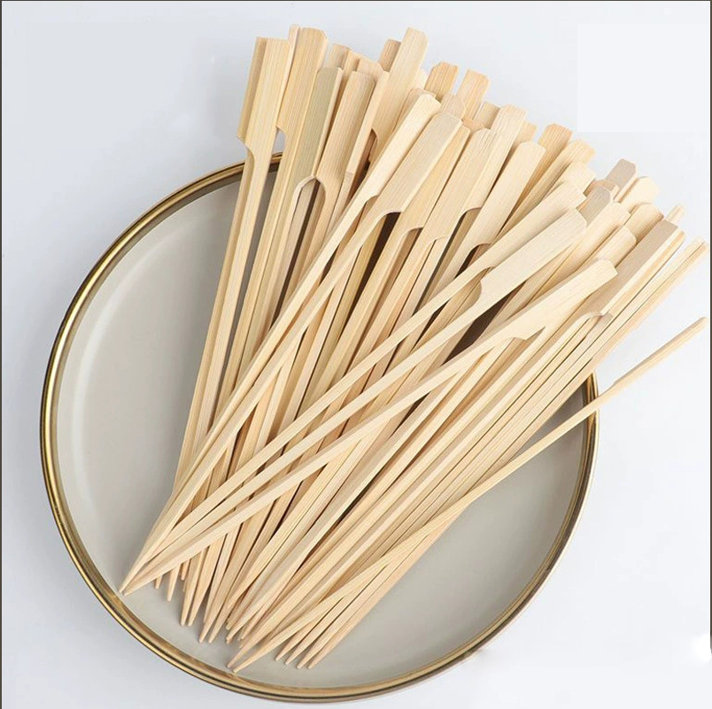 Disposable barbecue skewers, iron gun skewers, bone and meat connected, hot pot, sugar-coated haws, flat skewers, small skewers, fruit skewers, bamboo skewers