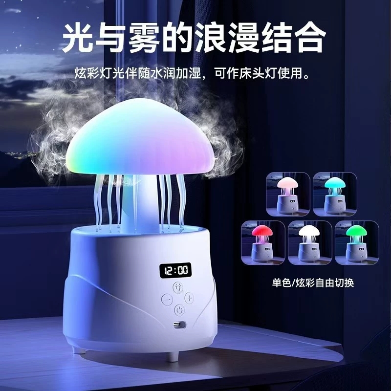 Mushroom jellyfish anti-gravity humidifier, ambient light, Bluetooth speaker, ultrasonic aromatherapy humidifier Specification image