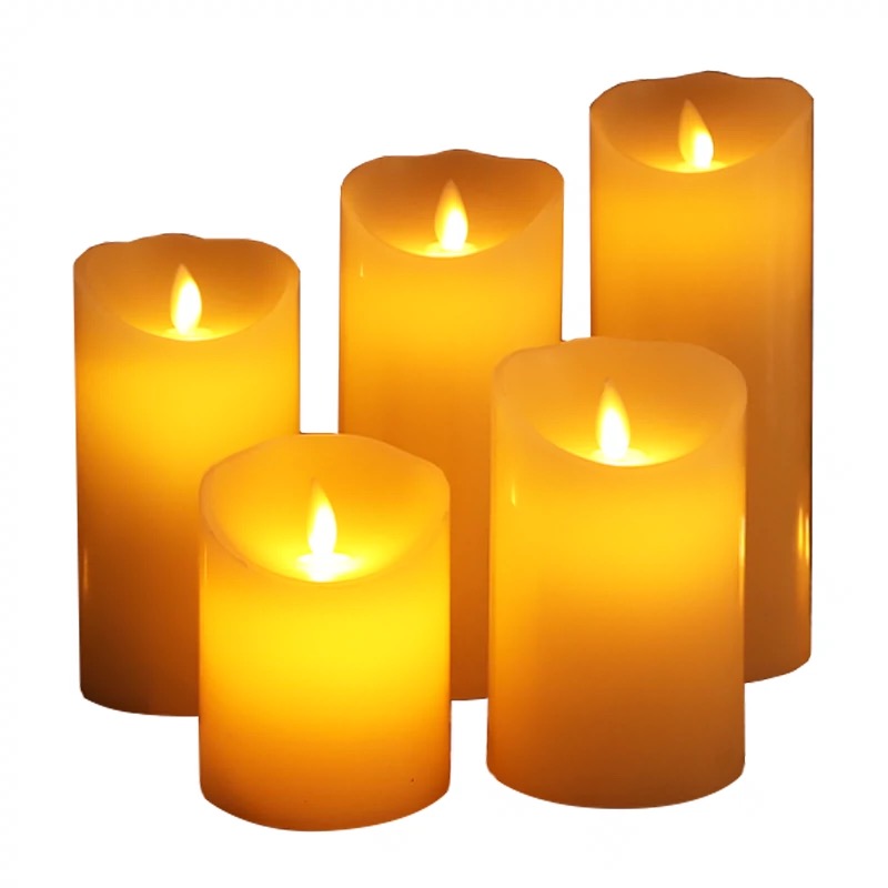 石蜡外壳LED电子蜡烛蜡烛灯火苗摇摆仿真蜡烛婚庆酒吧浪漫装饰品样板房装饰品蜡烛安全可靠详情5
