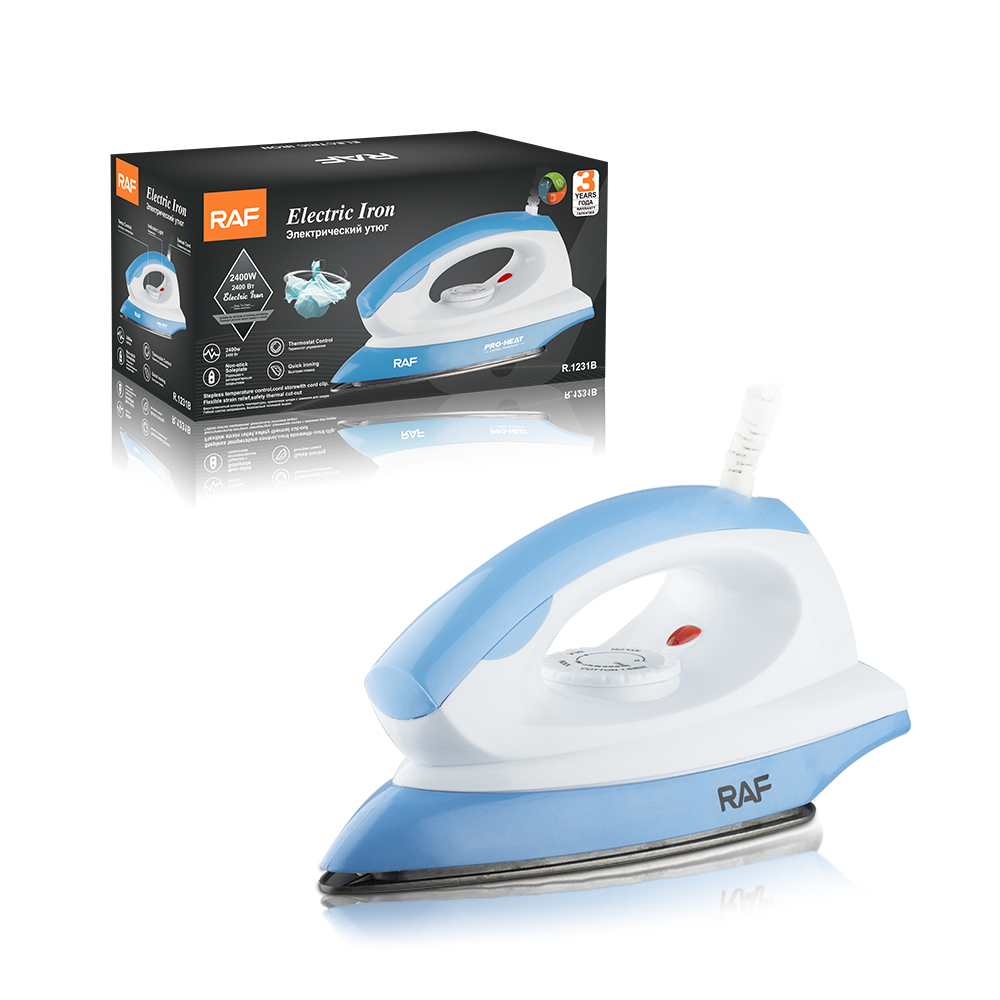 RAF European standard household dry iron portable ironing machine three-speed temperature control pressure type high-power electric iron Application Scenario