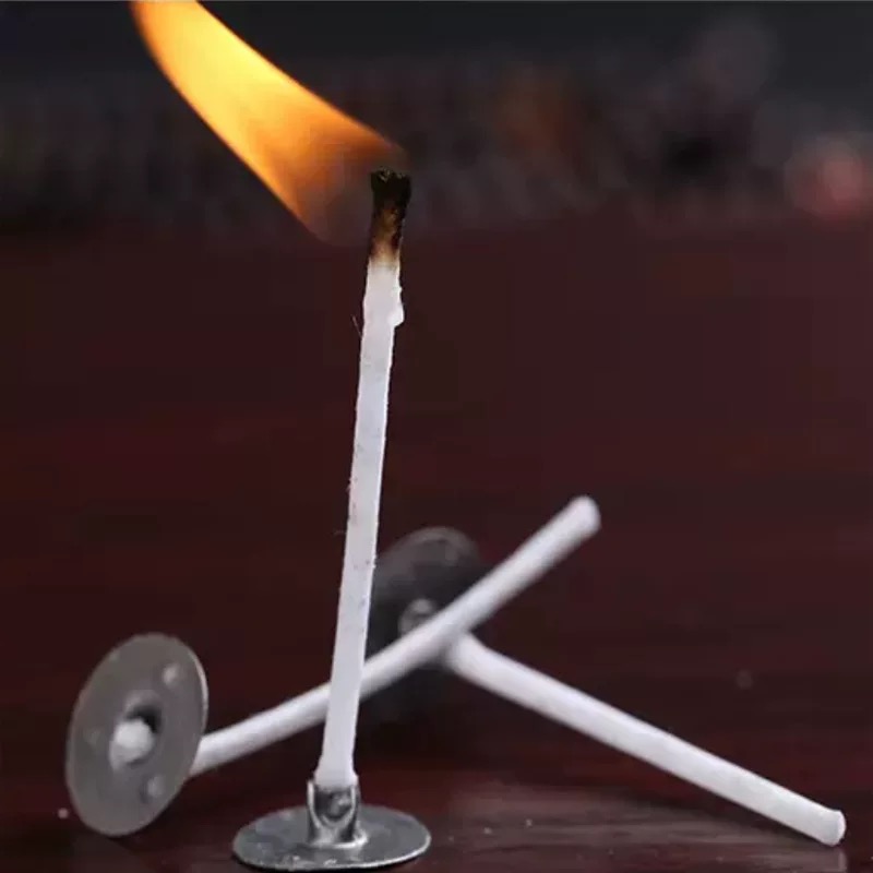 Candle butter cotton wick, with a length of 20 to 48 strands, can be customized for DIY use. It is a universal smokeless cotton wick for container-shaped products pic 8