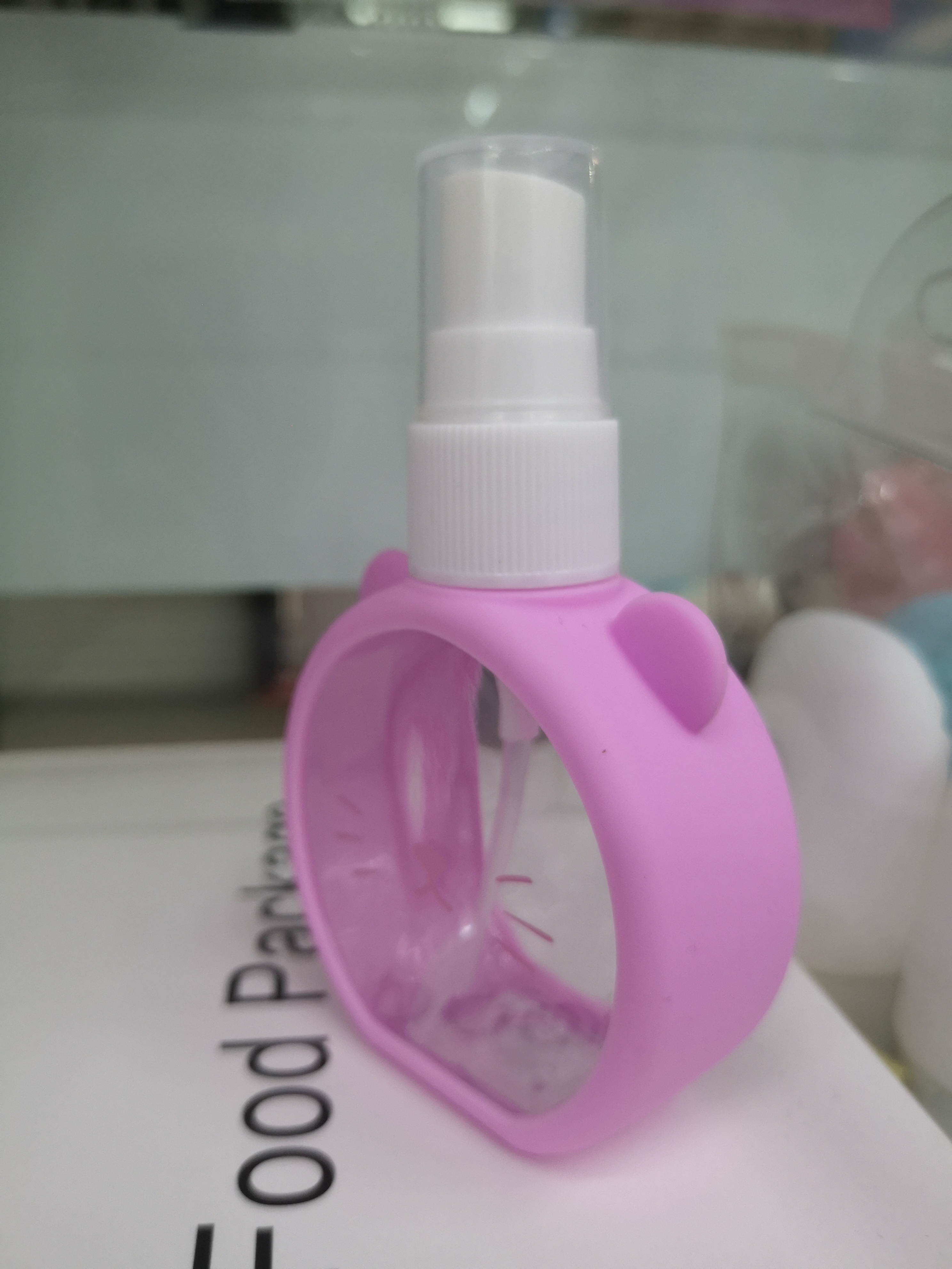 50ml卡通迷你喷雾瓶分装瓶猫耳可爱硅胶套大气时尚01