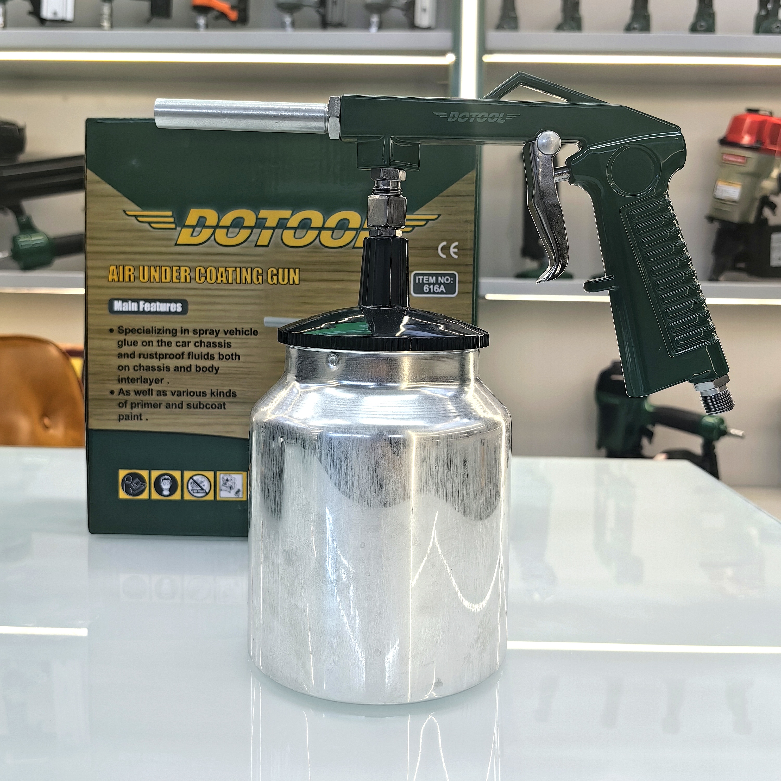 DOTOOL 616A Pneumatic spray gun Small area paint repair paint gun/leather coat oil/wall painting thumbnail