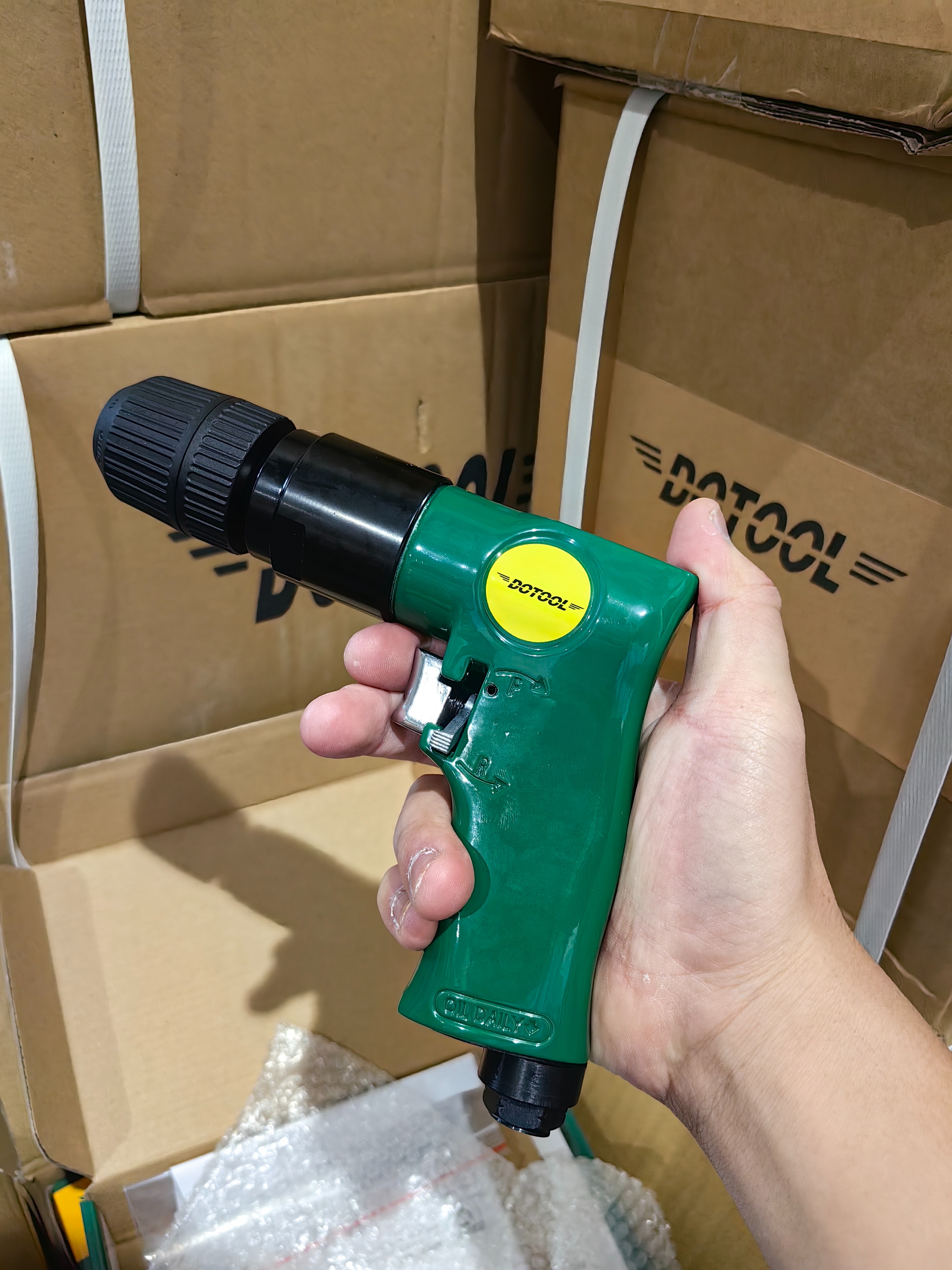 DOTOOL Pneumatic tools Hand-held grinding waxing polishing machine RP7101 air mill thumbnail