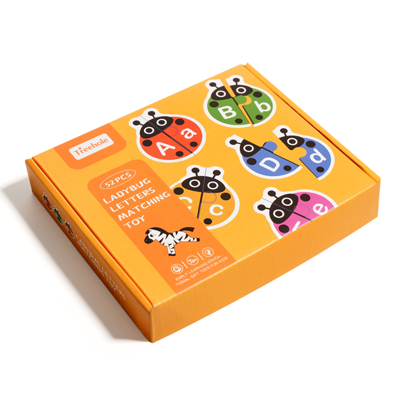 Cross-border letter Cognition Enlightenment for Young children Puzzle Early Education Animal word pairing Toy card pairing table game Ladybug letter pairing Exit CE CPC Item Picture